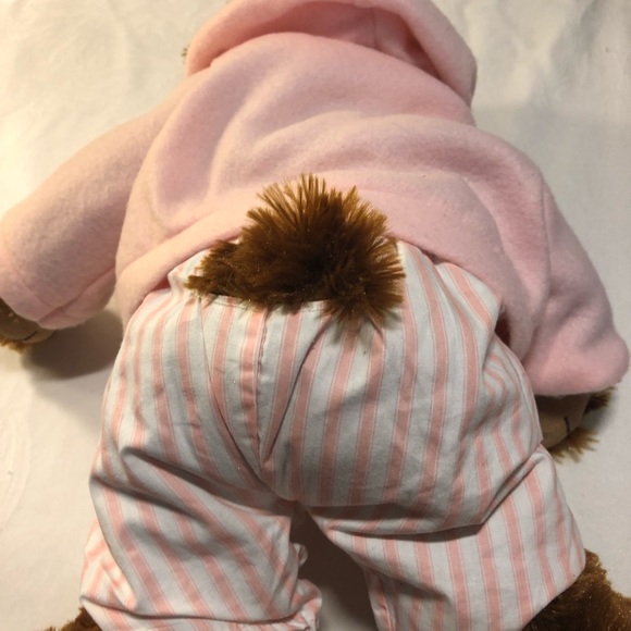 Bear Plush with cute pink pajamas Rare, like new, BlueLoyal - Picture 5 of 8